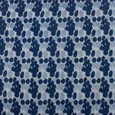 Indigo Blue Block Printed Cotton Fabric by the Yard
