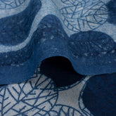 Indigo Blue Block Printed Cotton Fabric by the Yard