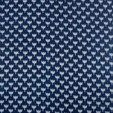 Premium Lotus Flower Hand Block Indigo Print Fabric