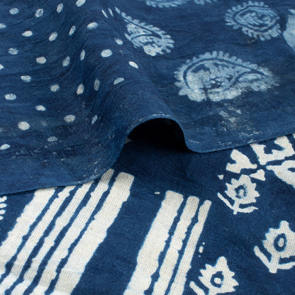 Patchwork Cotton Indigo Blue Hand Block Printed