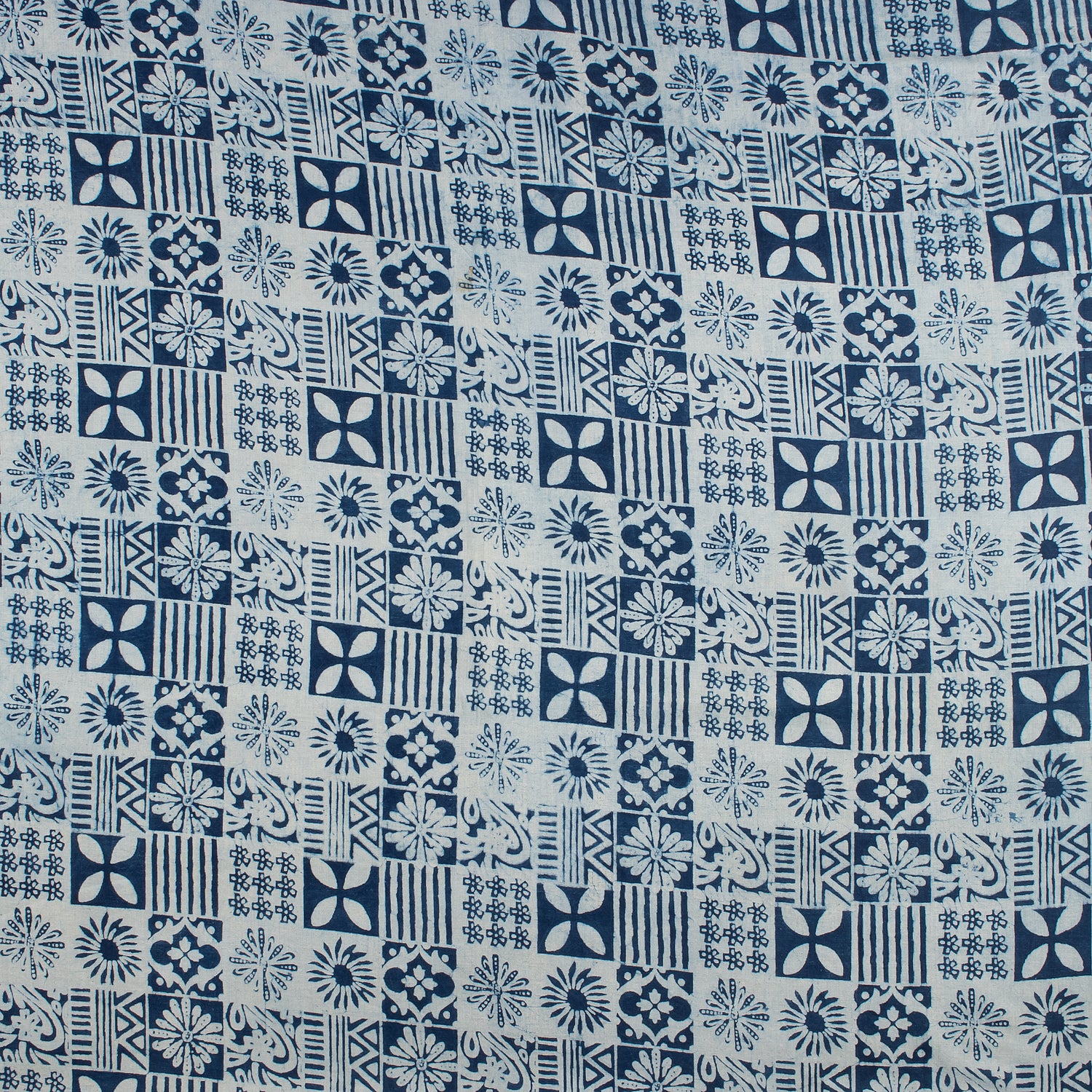 Premium Quality Indigo Blue Block Print Fabric