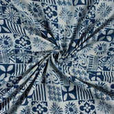 Premium Quality Indigo Blue Block Print Fabric