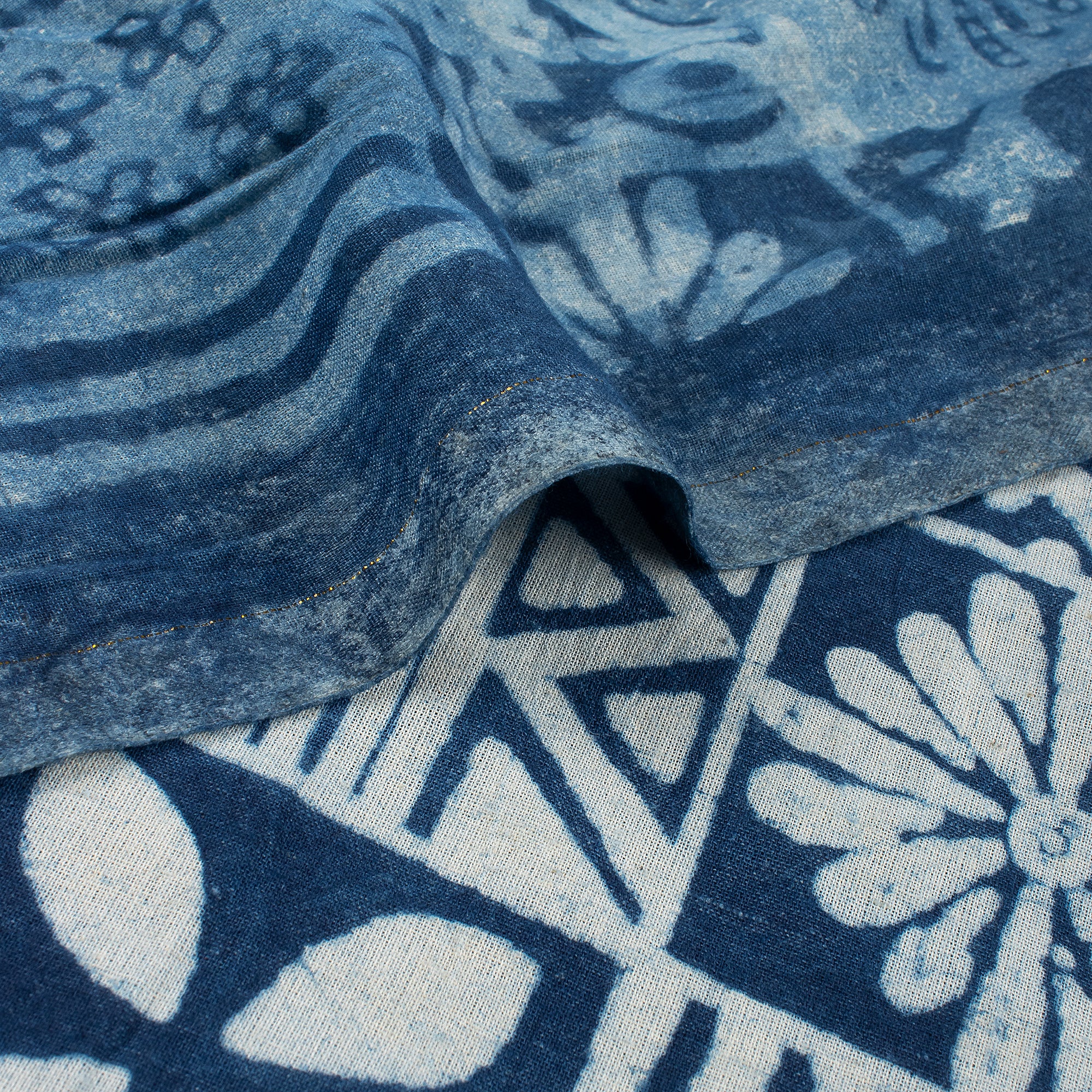 Premium Quality Indigo Blue Block Print Fabric