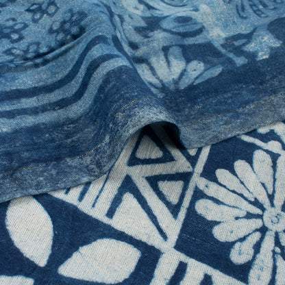 Premium Quality Indigo Blue Block Print Fabric