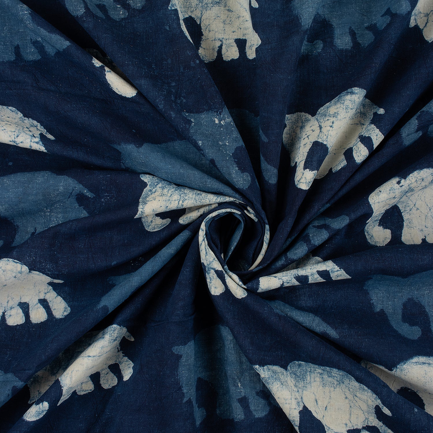 Indian Indigo Hand Block Printed Fabric Online