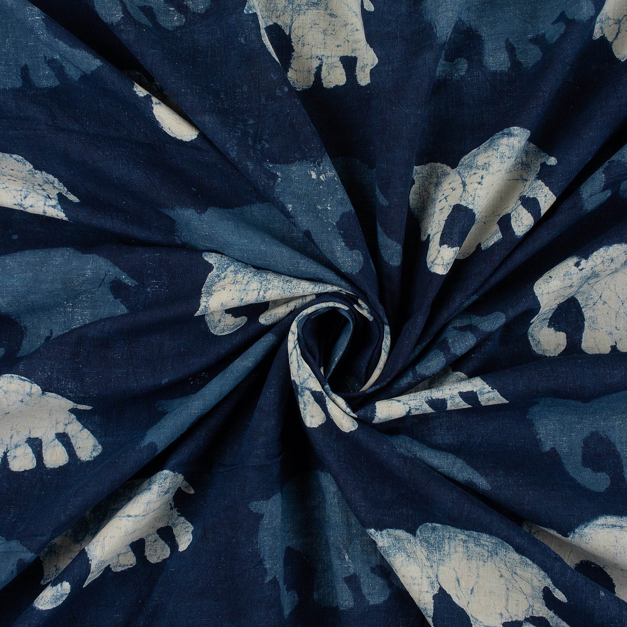 Indian Indigo Hand Block Printed Fabric Online