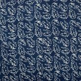 Newly Fish Block Print Indigo Cotton Fabric