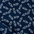 Indigo Blue Fish Block Print Fabric for Kurti