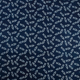 Indigo Blue Fish Block Print Fabric for Kurti