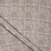 Brown Floral Kashish Cotton Dress Making Fabric