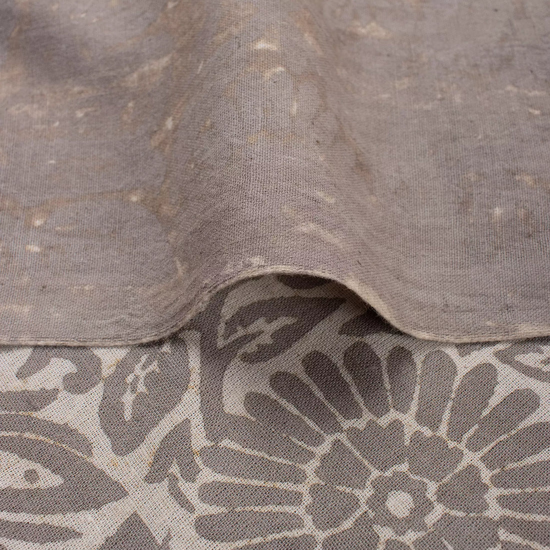 Brown Floral Kashish Cotton Dress Making Fabric