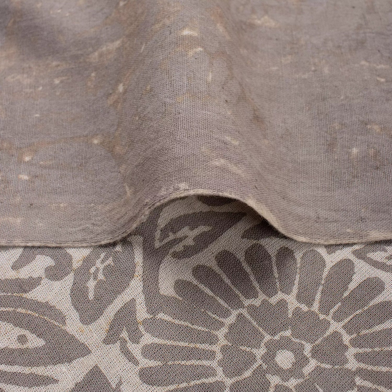Brown Floral Kashish Cotton Dress Making Fabric