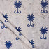 Blue Floral Block Printed Kashish Fabric for Clothing