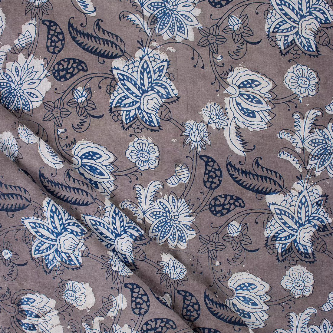 Beautiful Block Printed Floral Kashish Fabric