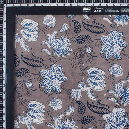Beautiful Block Printed Floral Kashish Fabric