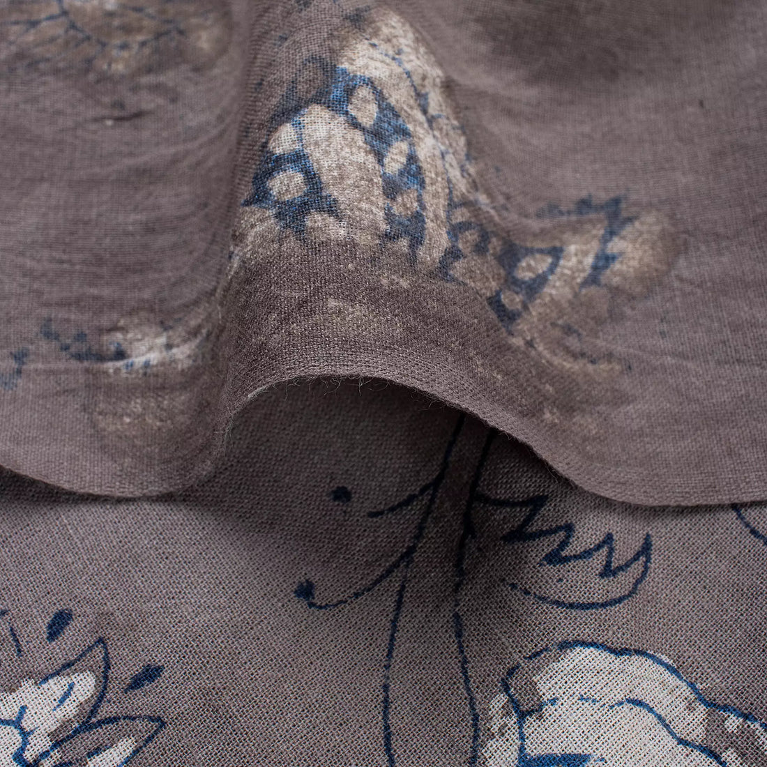 Beautiful Block Printed Floral Kashish Fabric