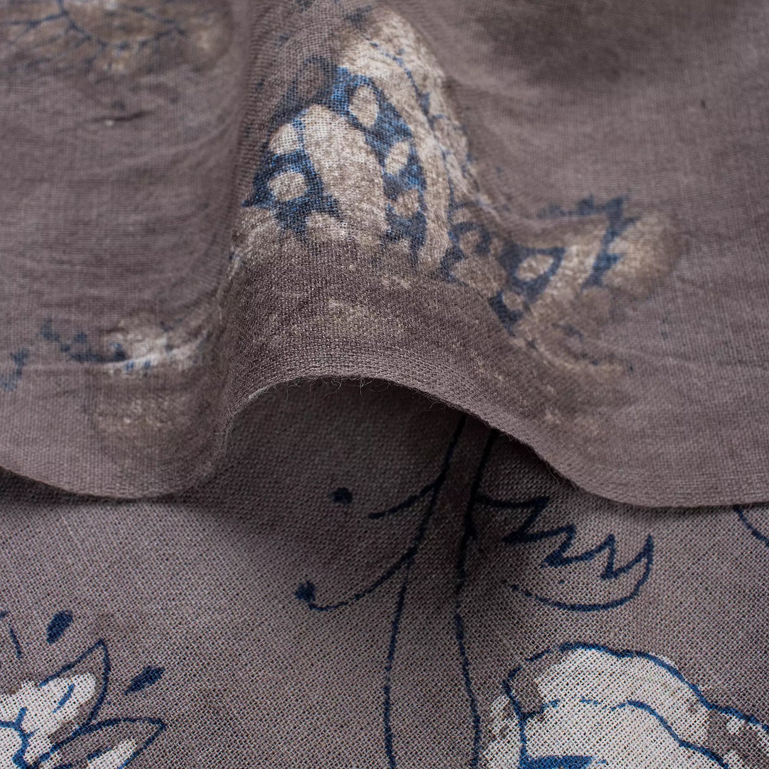 Beautiful Block Printed Floral Kashish Fabric