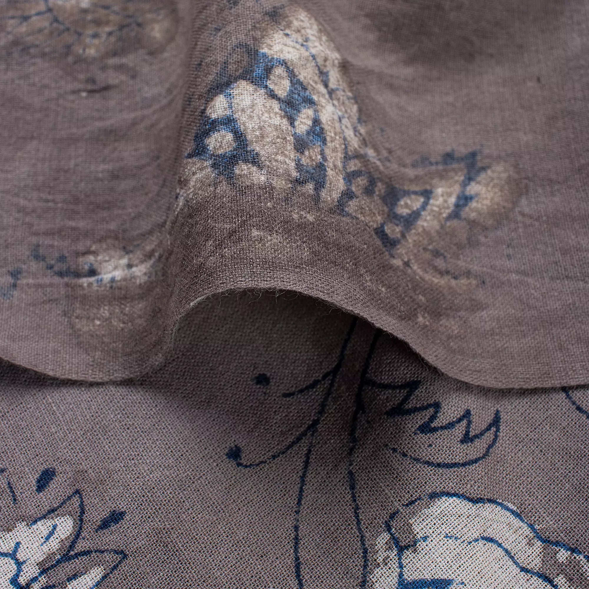 Beautiful Block Printed Floral Kashish Fabric