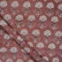 Handmade Brown Floral Cotton Kashish Fabric by Yard
