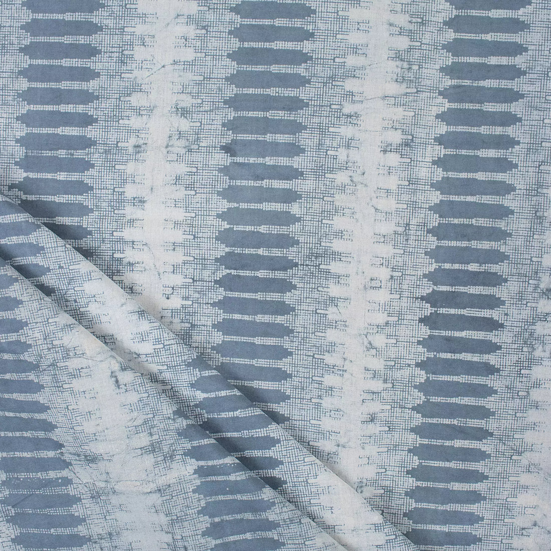 Indian Hand Block Blue Stripe Kashish Fabric