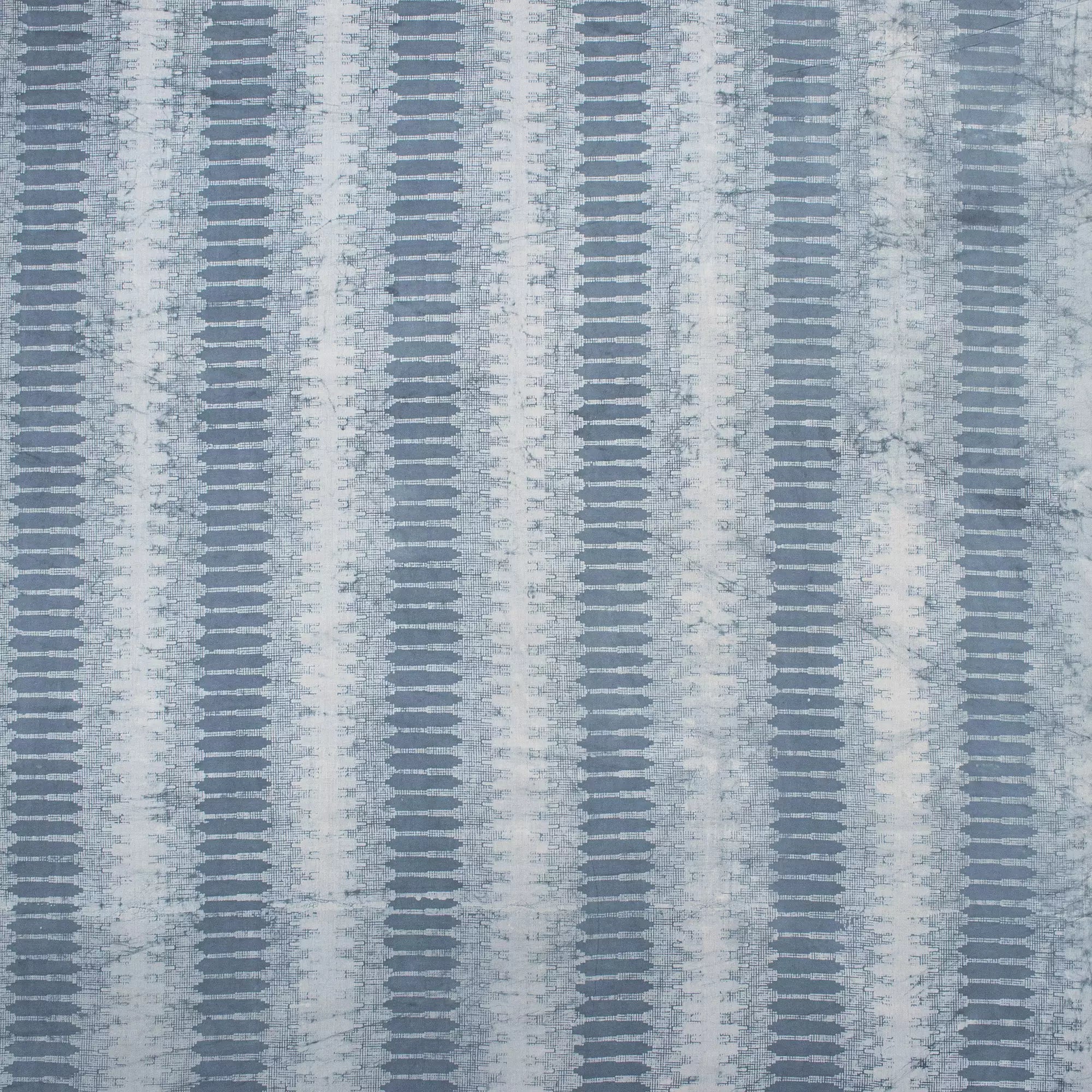 Indian Hand Block Blue Stripe Kashish Fabric