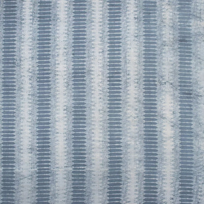 Indian Hand Block Blue Stripe Kashish Fabric
