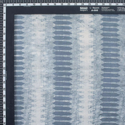Indian Hand Block Blue Stripe Kashish Fabric