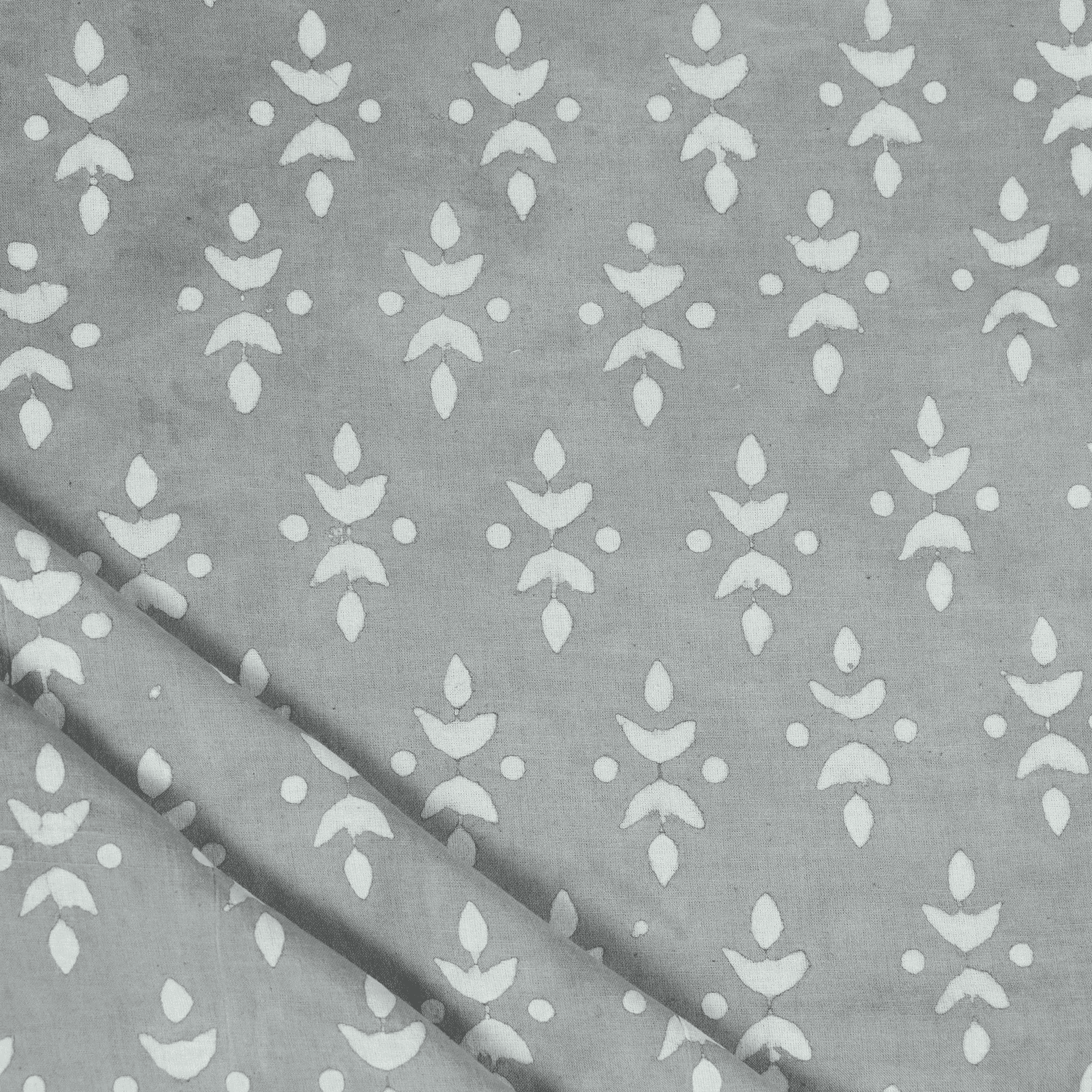Kashish Floral Cotton Hand Block Print Fabric