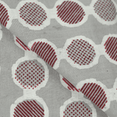 Red Kashish Polka Dot Fabric