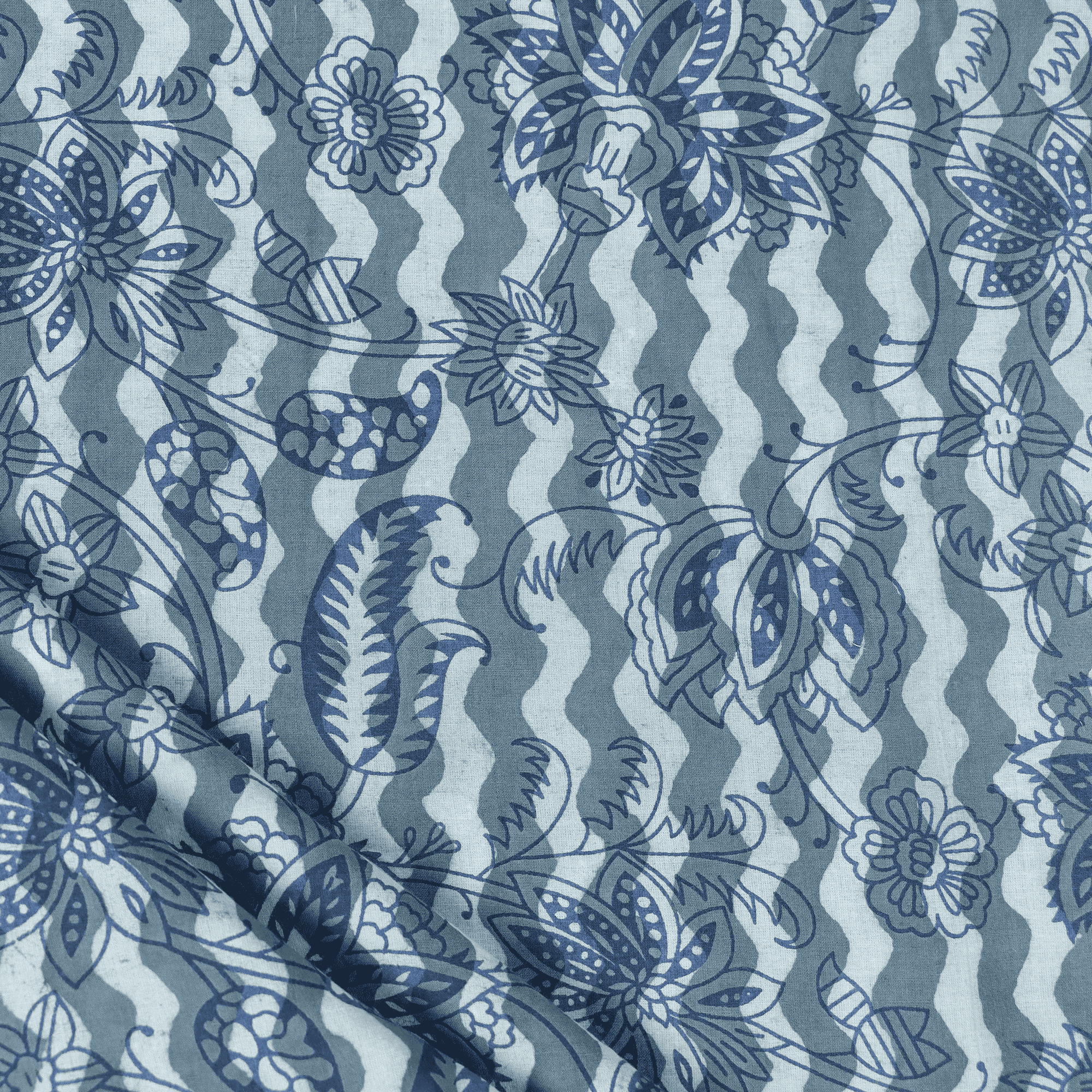 Kashish Wave Print Pure Cotton Fabric