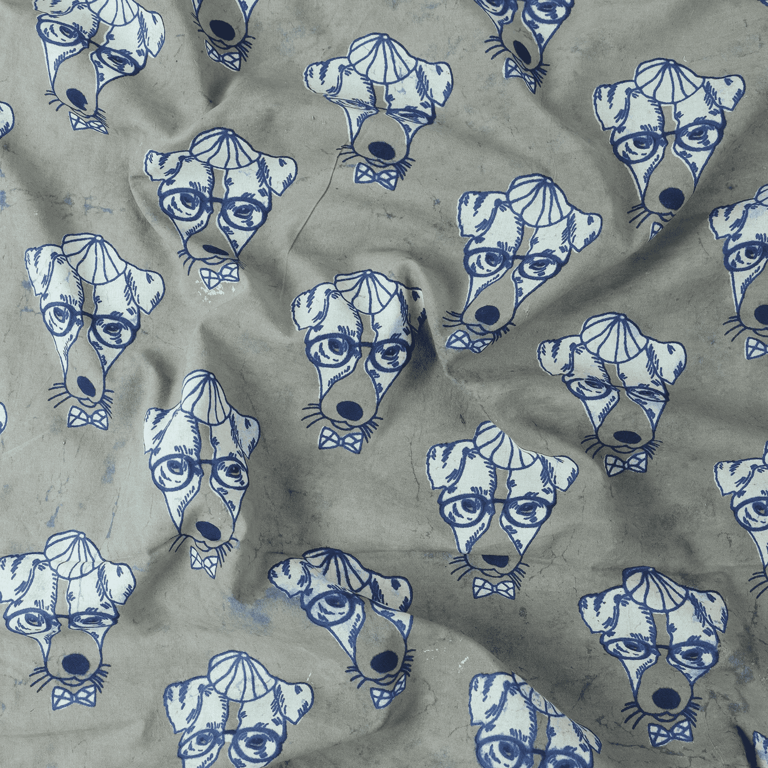 Dog Print Kashish Cotton Fabric