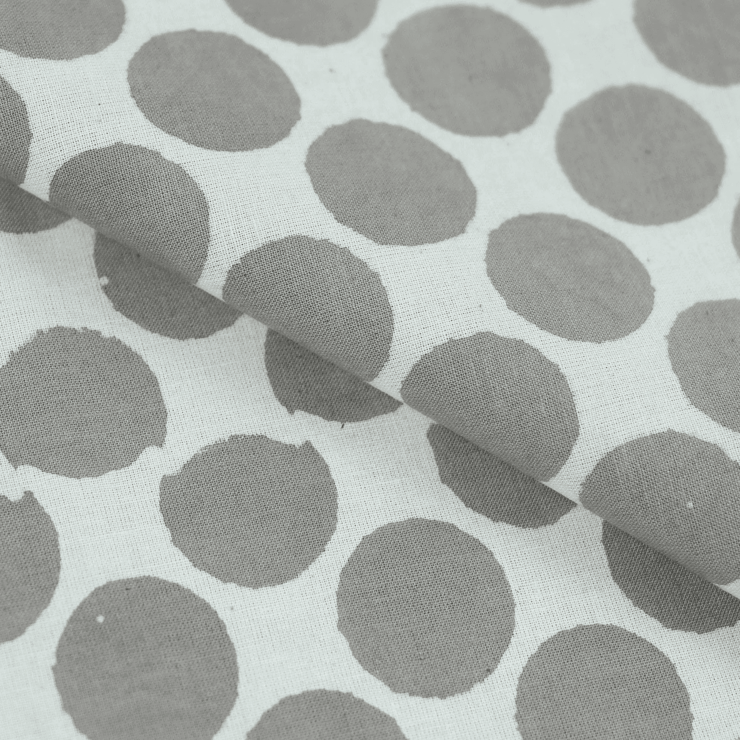 Kashish Hand Block Polka Dots Fabric