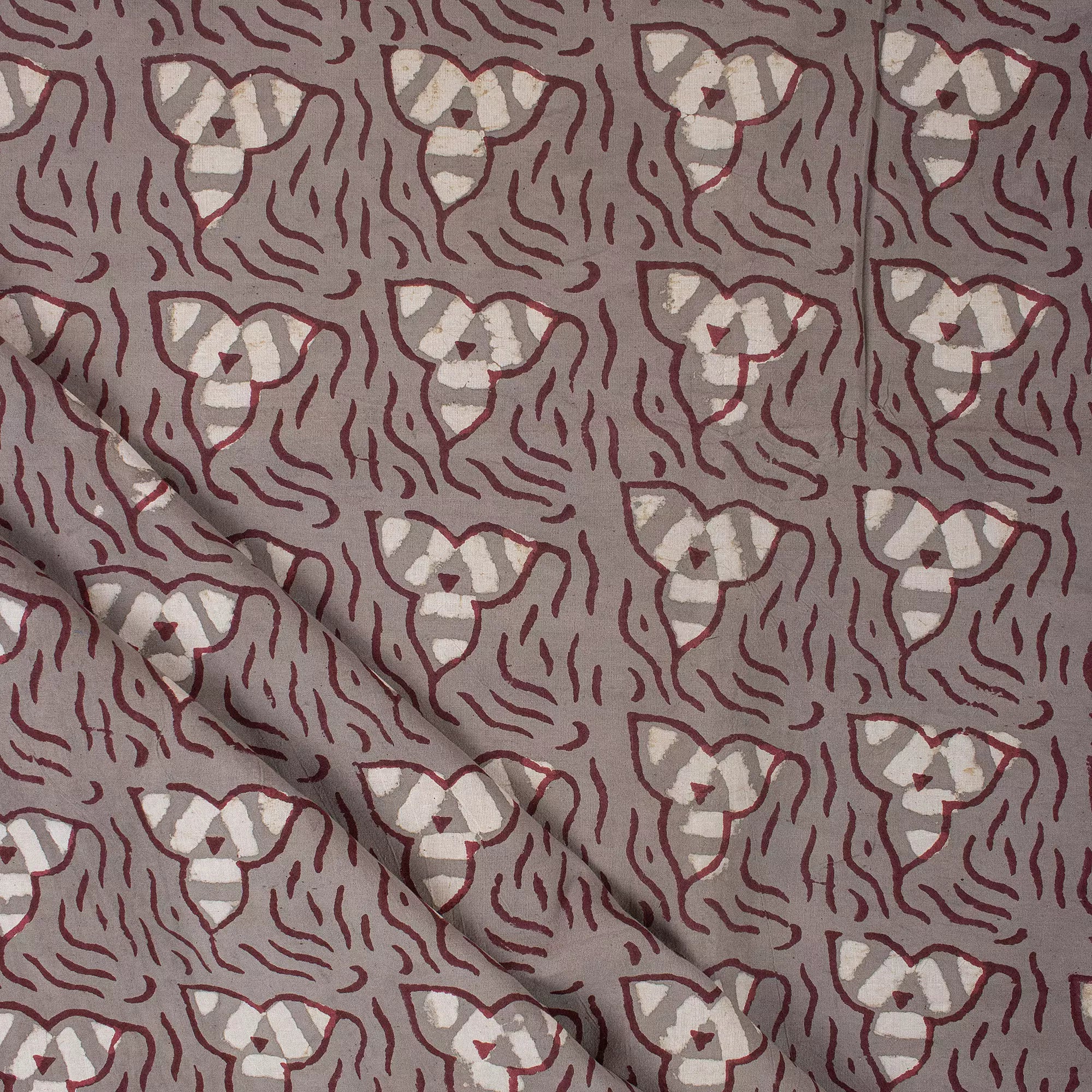 Floral Hand Block Printed Kashish Fabric for Home Decor