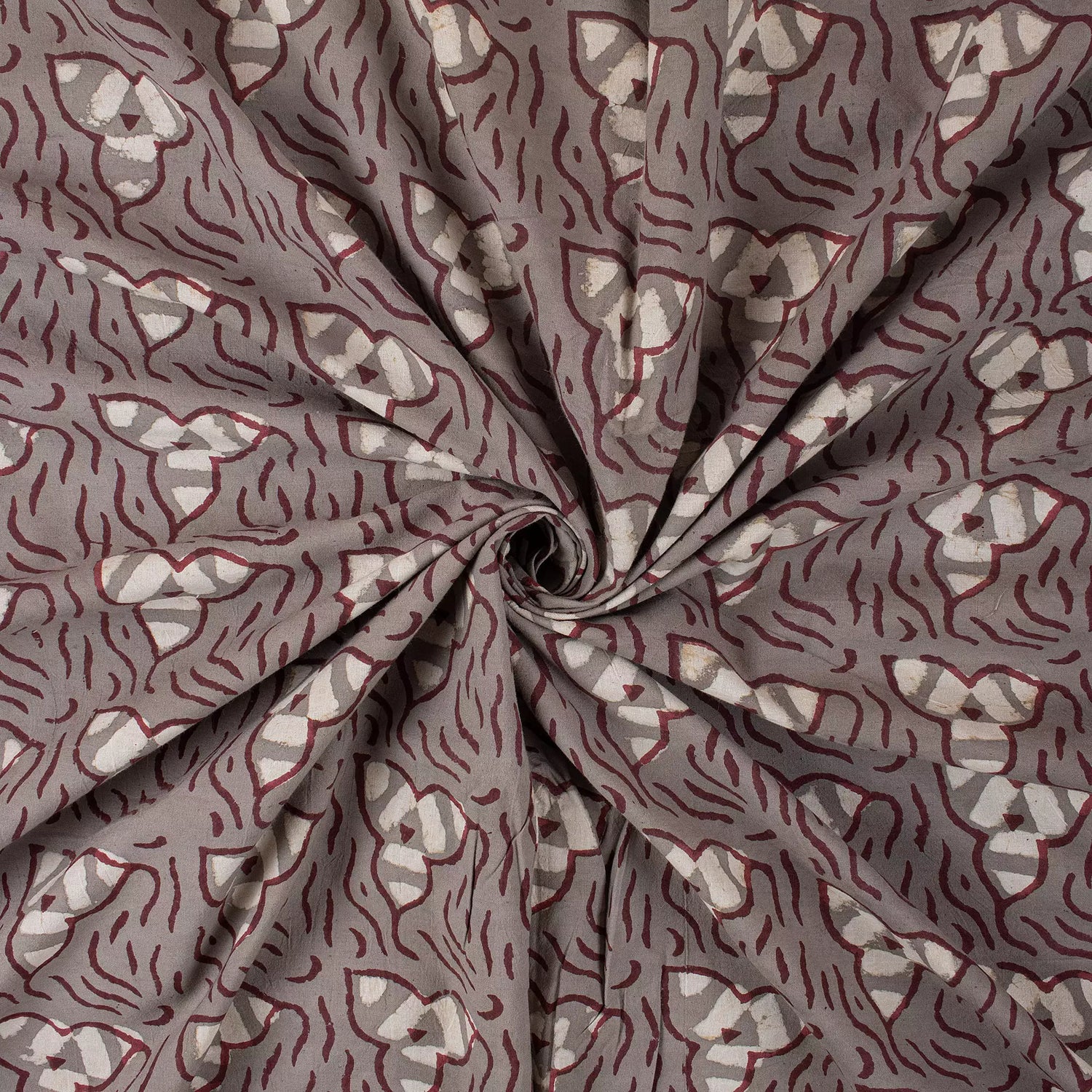 Floral Hand Block Printed Kashish Fabric for Home Decor