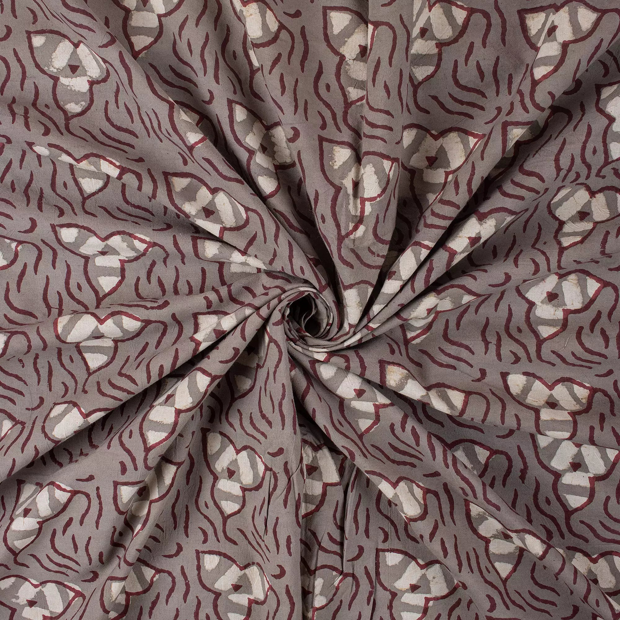 Floral Hand Block Printed Kashish Fabric for Home Decor
