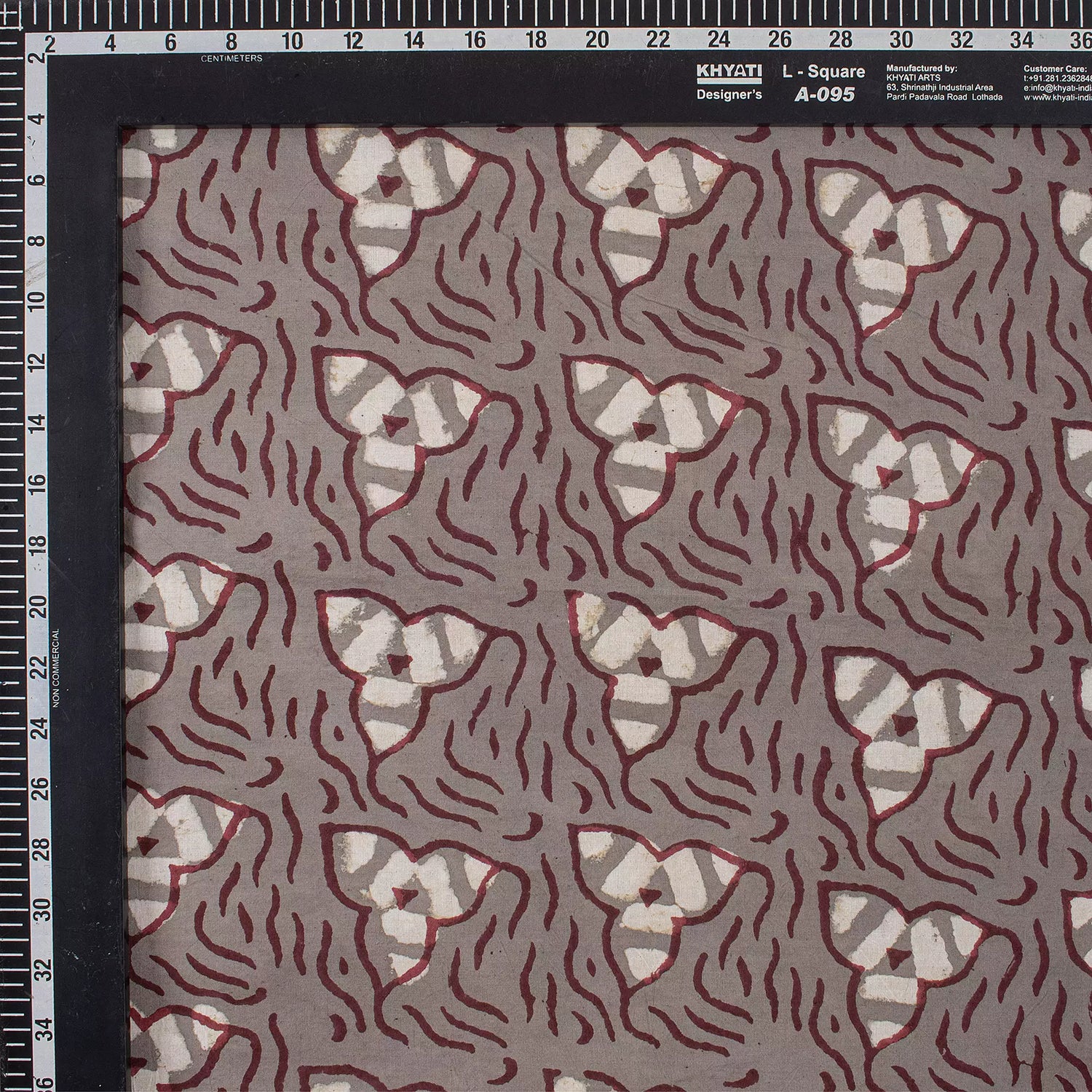 Floral Hand Block Printed Kashish Fabric for Home Decor