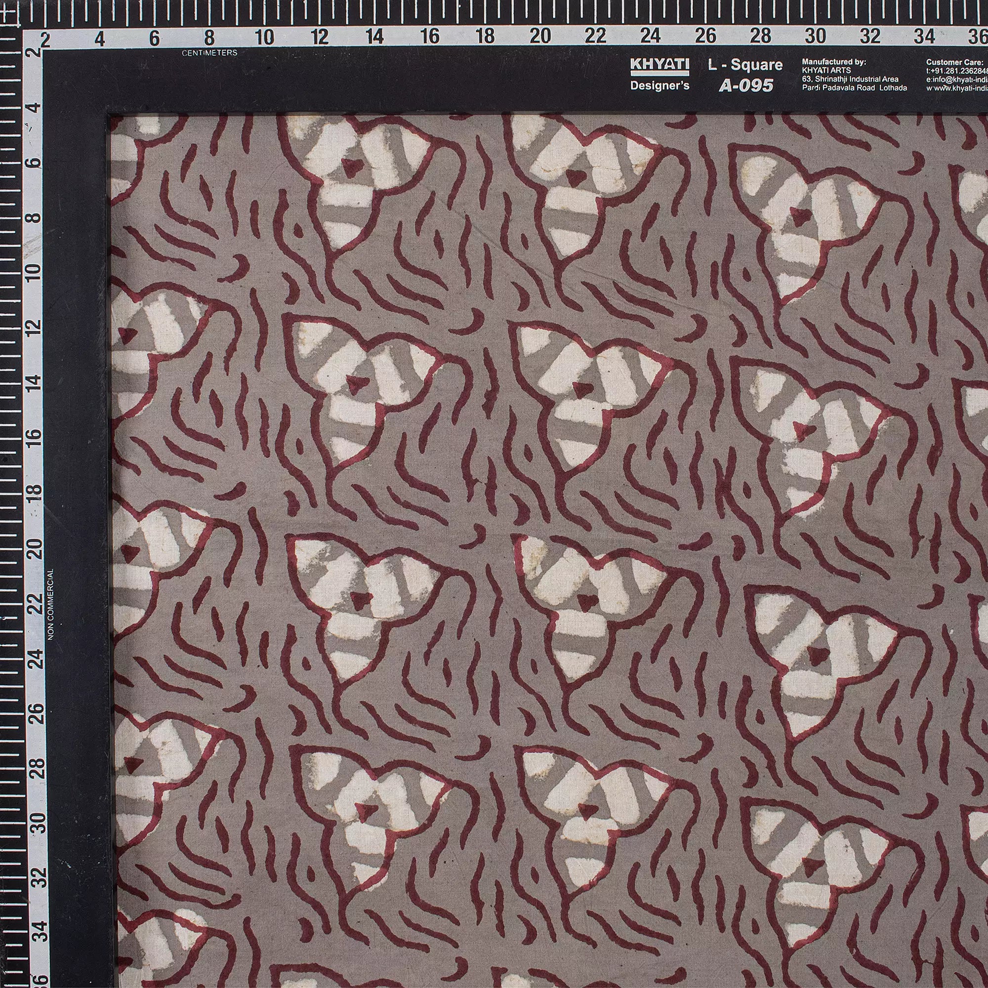 Floral Hand Block Printed Kashish Fabric for Home Decor