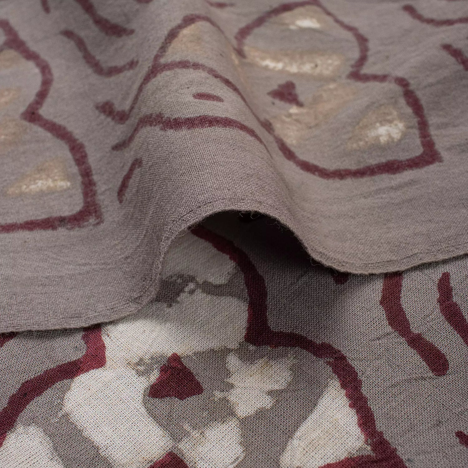 Floral Hand Block Printed Kashish Fabric for Home Decor