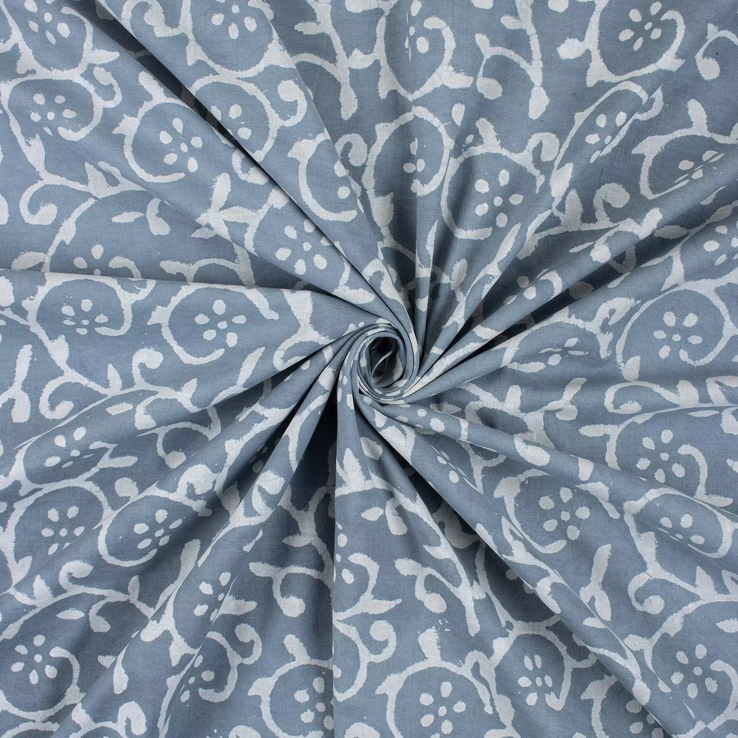 New Indian Block Printed Kashish Cotton Fabric