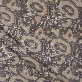 Handmade Kashish Print Brown Cotton Fabric