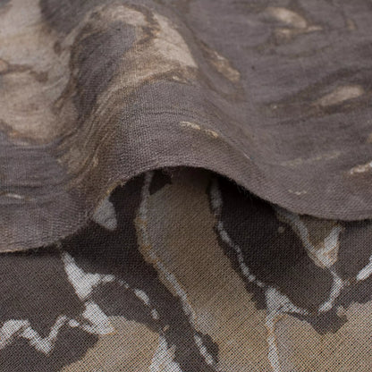 Handmade Kashish Print Brown Cotton Fabric