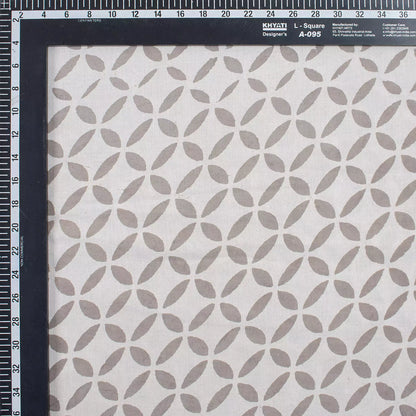 Geometric Hand Block Kashish Cotton Fabric