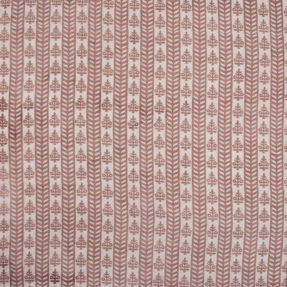 Brown Stripe Handmade Kashish Textile Fabric