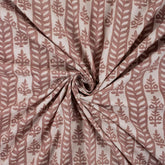 Brown Stripe Handmade Kashish Textile Fabric