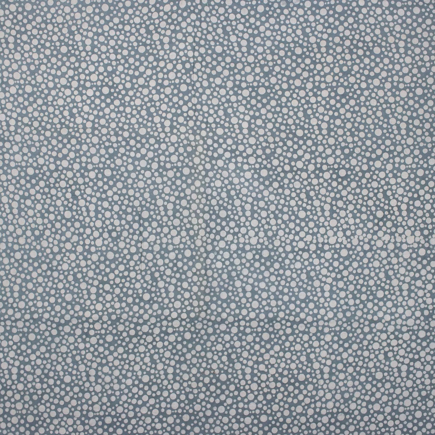 Blue Polkas Dots Printed Cotton Kashish Running Fabric