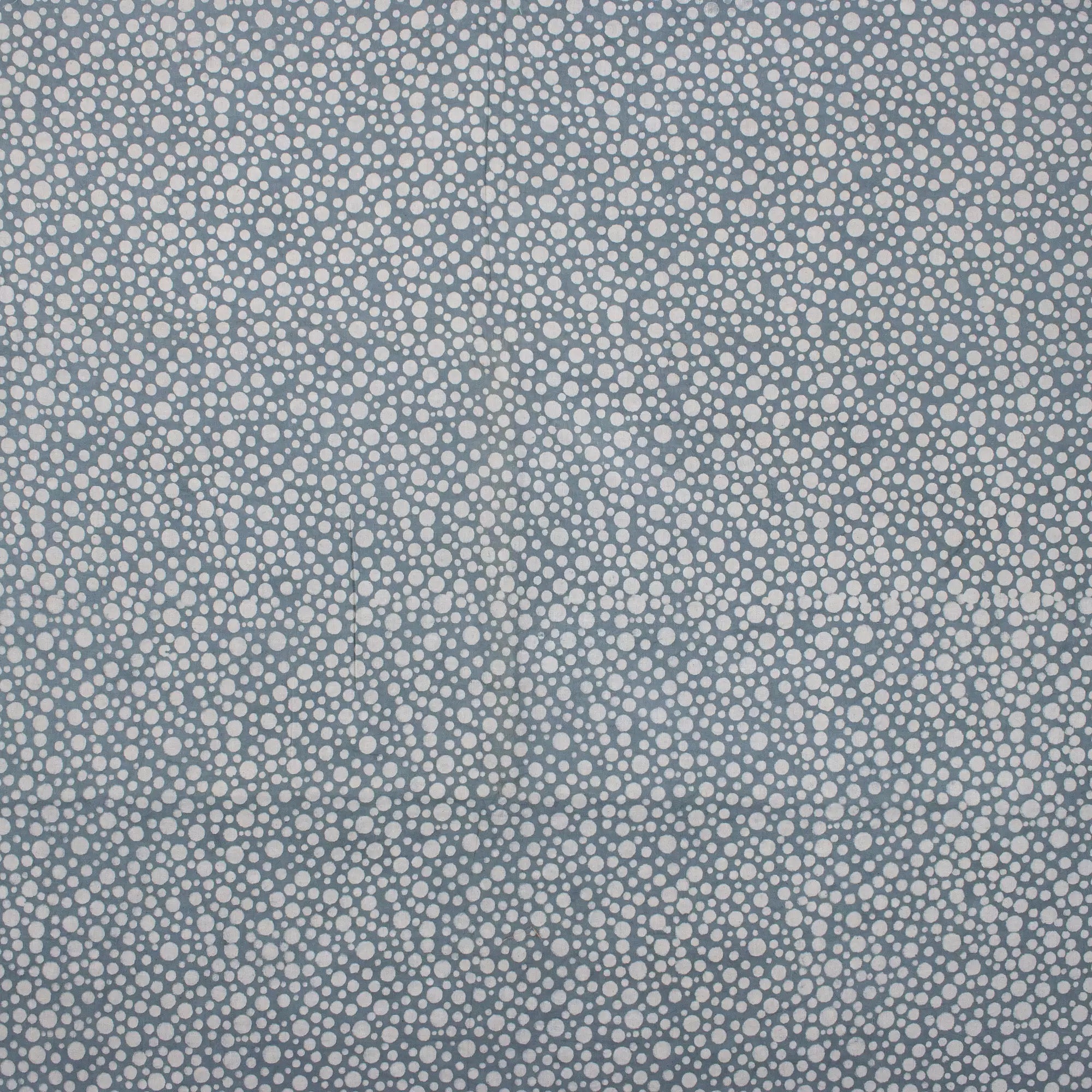 Blue Polkas Dots Printed Cotton Kashish Running Fabric
