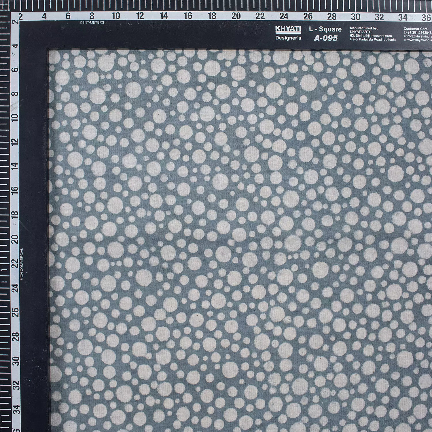 Blue Polkas Dots Printed Cotton Kashish Running Fabric