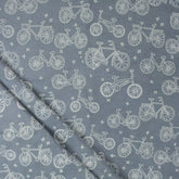 Bicycle Hand Block Cotton Kashish Fabric