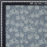 Bicycle Hand Block Cotton Kashish Fabric