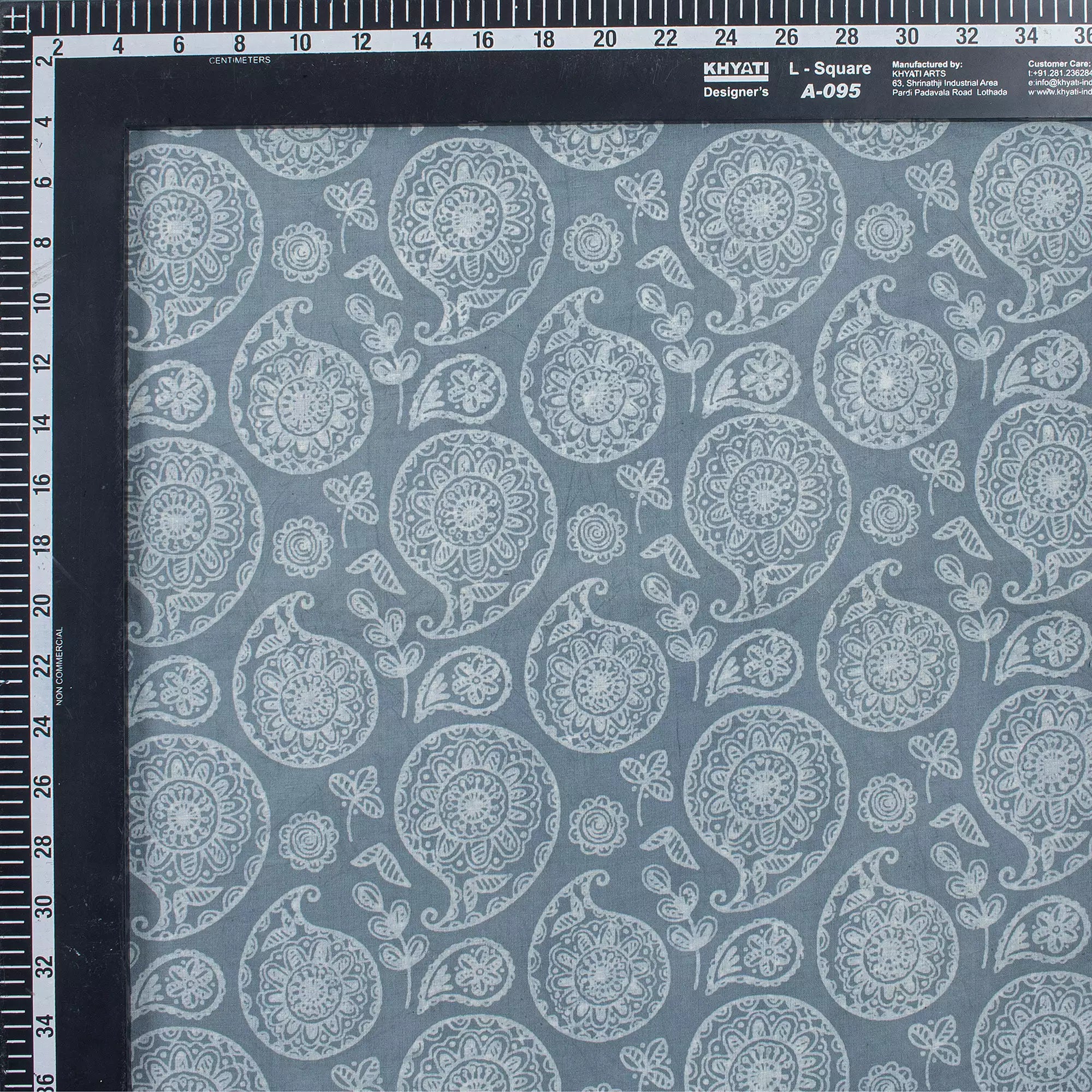 Beautiful Hand Block Paisley Print Cotton Kashish Fabric